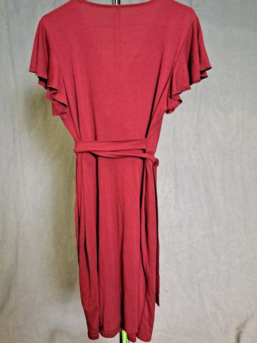 Wrap Dress Burgundy Color L - Picture 4 of 6